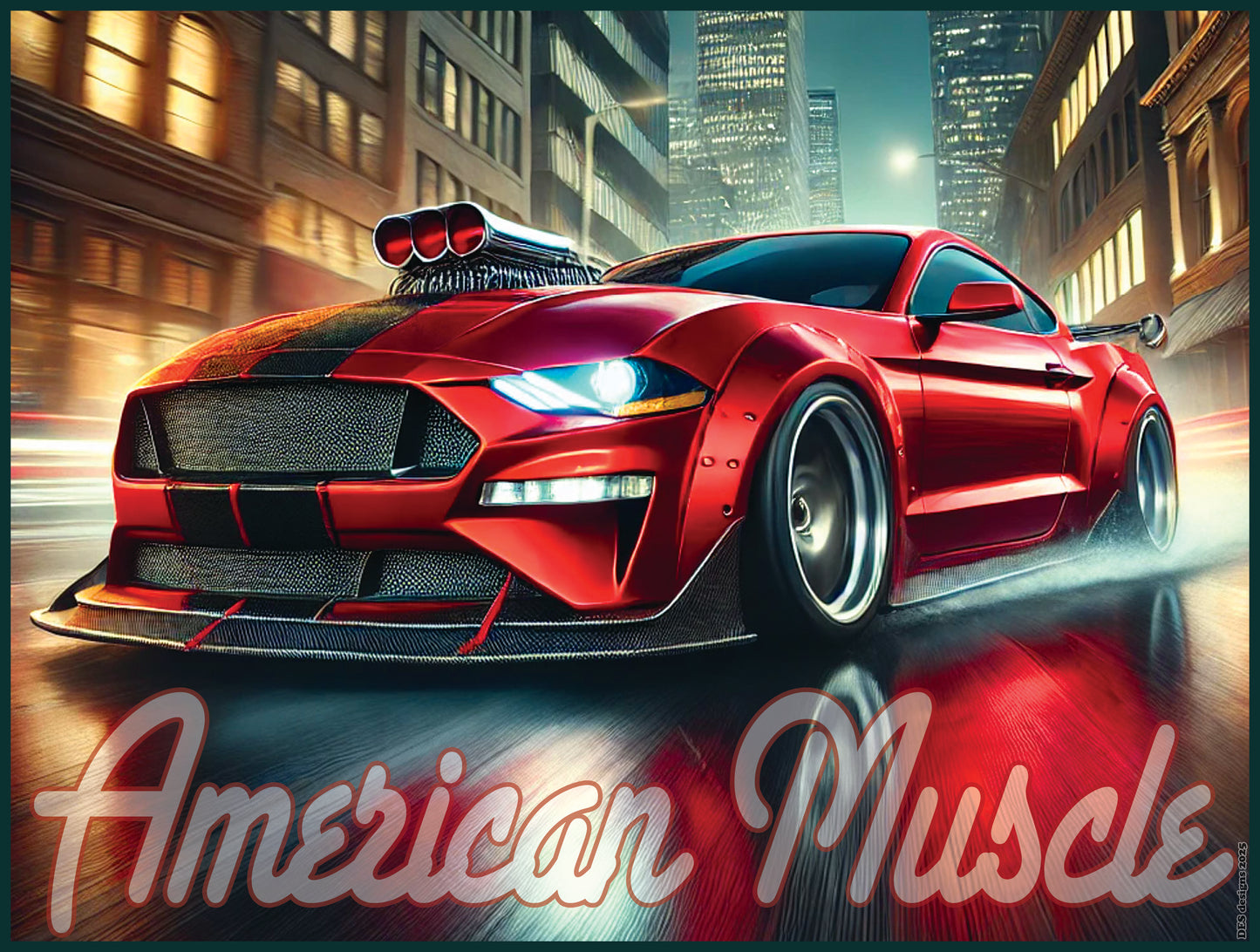 American Muscle: Mustang-Inspired Power & Performance Poster