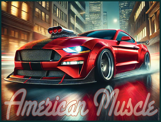 American Muscle: Mustang-Inspired Power & Performance Poster